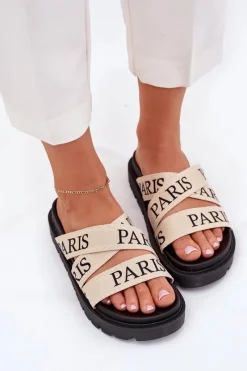 Klapki Na Platformie|Klapki Damskie Klasyczne><noscript><img width=