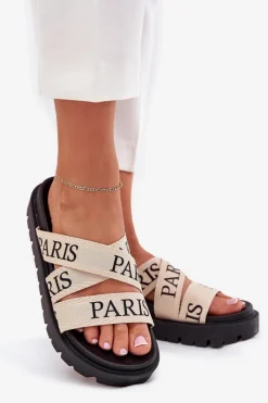 Klapki Na Platformie|Klapki Damskie Klasyczne><noscript><img width=