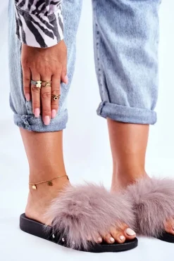 Klapki Z Futerkiem|Klapki Damskie Klasyczne><noscript><img width=