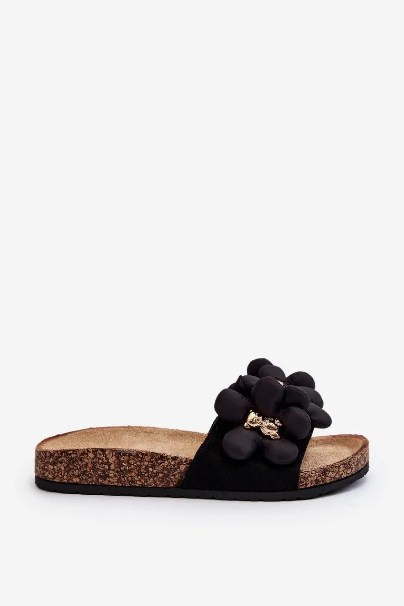 Klapki Damskie Z Ozdobami Czarne Bunlia Damskie Klapki Damskie Klasyczne