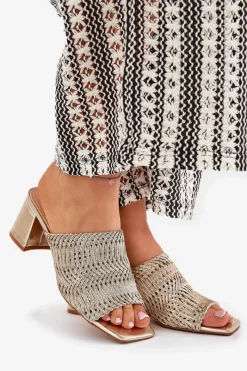 Klapki Na Obcasie|Klapki Damskie Klasyczne><noscript><img width=