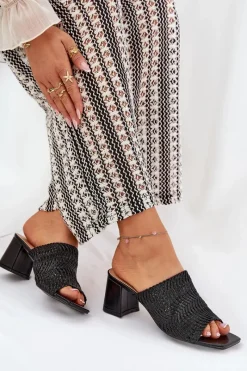 Klapki Na Obcasie|Klapki Damskie Klasyczne><noscript><img width=