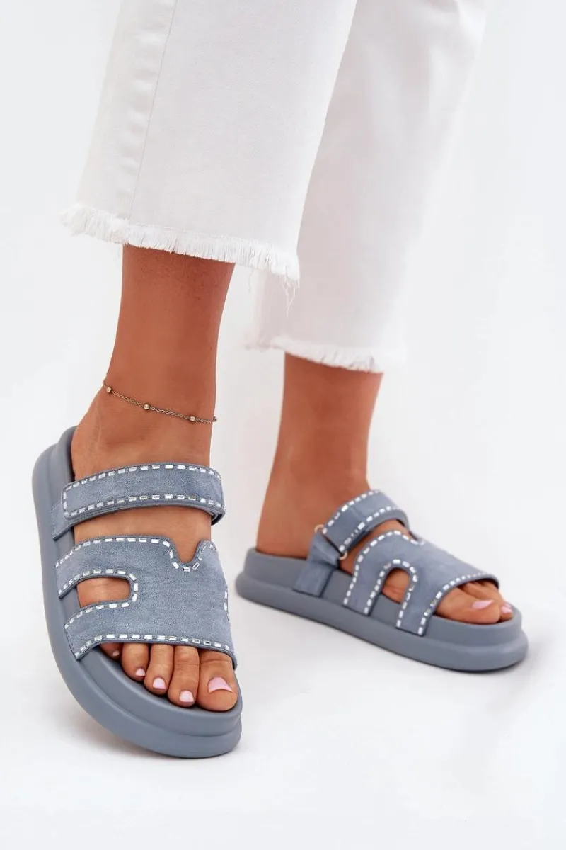 Online Klapki Damskie Ze Zdobieniem Na Platformie e Delyna Damskie Klapki Na Platformie|Klapki Damskie Klasyczne