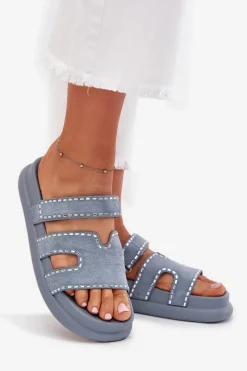 Online Klapki Damskie Ze Zdobieniem Na Platformie e Delyna Damskie Klapki Na Platformie|Klapki Damskie Klasyczne