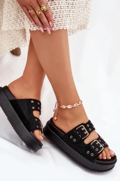 Klapki Na Platformie|Klapki Damskie Klasyczne><noscript><img width=