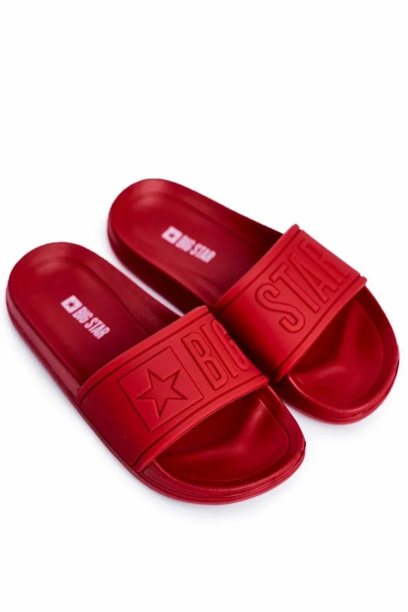 Chłopięce|Dziewczęce>Big Star Shoes Klapki Dziecięce Big Star Czerwone DD374156 Czerwony