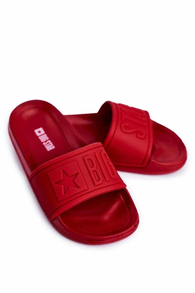 Chłopięce|Dziewczęce>Big Star Shoes Klapki Dziecięce Big Star Czerwone DD374156 Czerwony