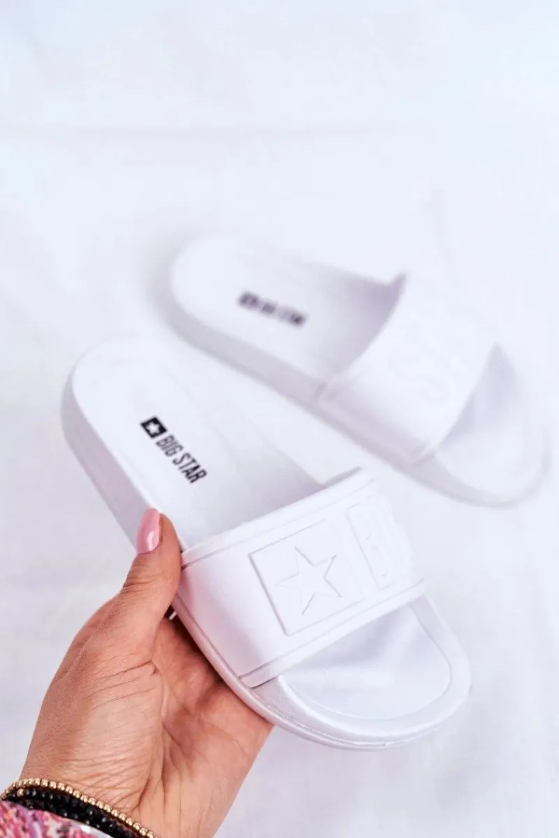 Clearance Klapki Dziecięce Big Star Białe DD374154 Dzieci Chłopięce|Dziewczęce