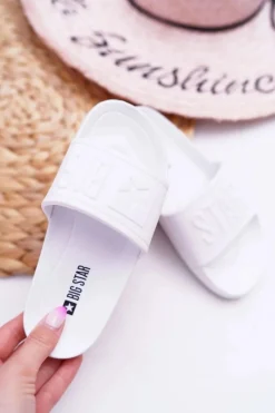 Clearance Klapki Dziecięce Big Star Białe DD374154 Dzieci Chłopięce|Dziewczęce