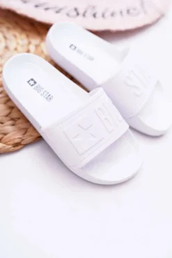 Clearance Klapki Dziecięce Big Star Białe DD374154 Dzieci Chłopięce|Dziewczęce