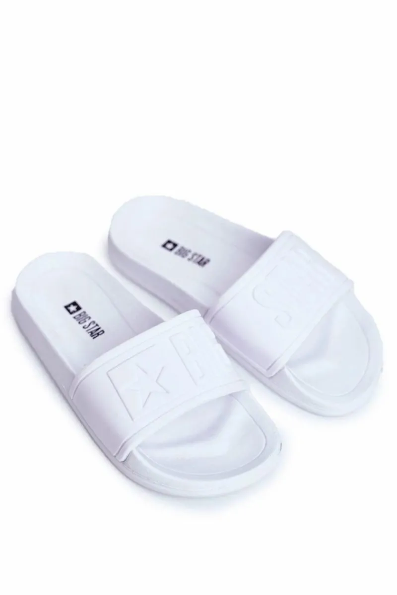 Clearance Klapki Dziecięce Big Star Białe DD374154 Dzieci Chłopięce|Dziewczęce