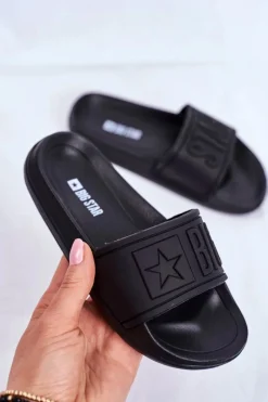 Outlet Big Star Shoes Klapki Dziecięce Big Star Czarne DD374157 Czarny