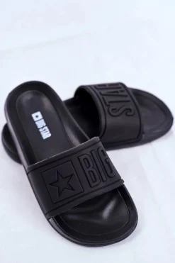 Outlet Big Star Shoes Klapki Dziecięce Big Star Czarne DD374157 Czarny