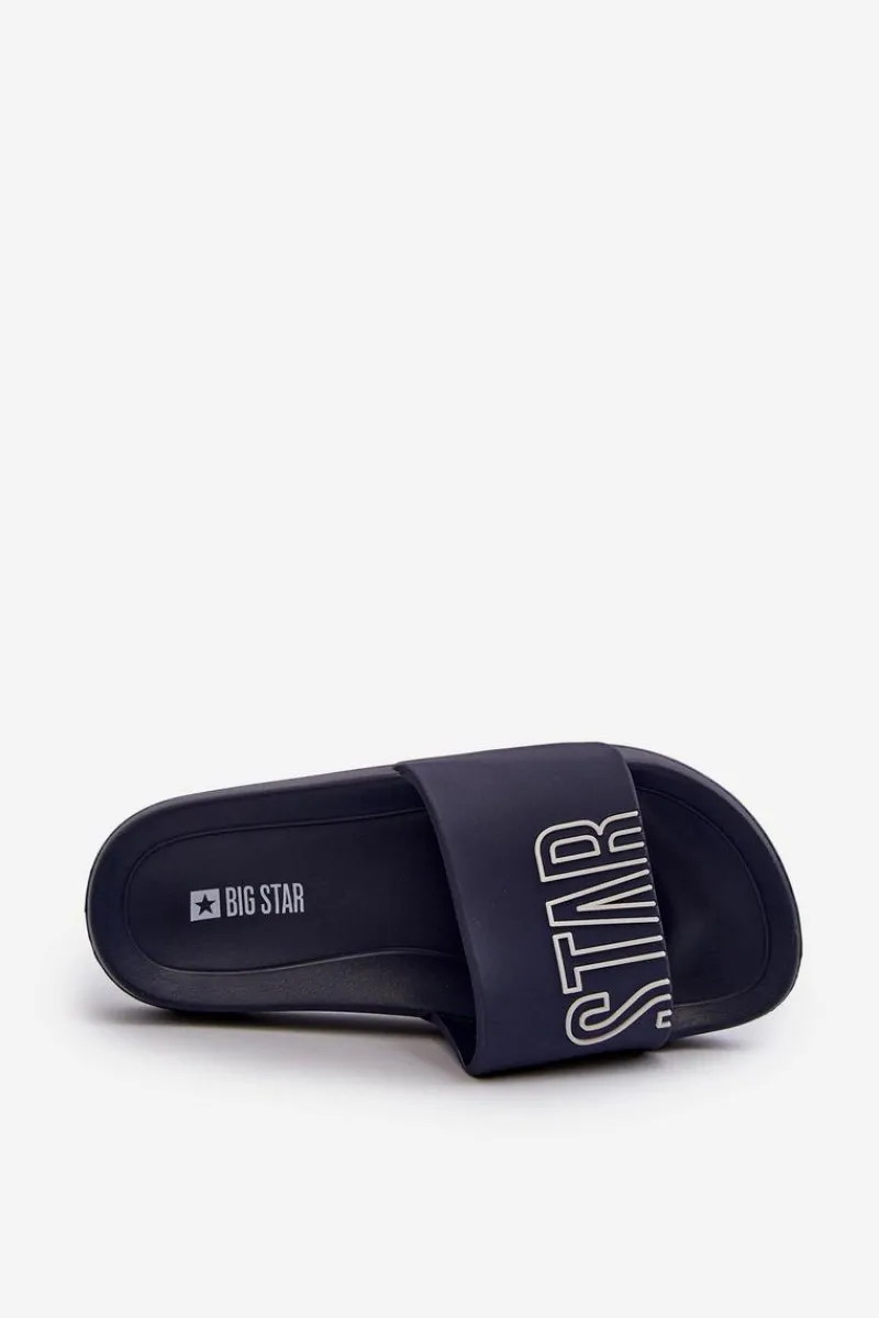 Online Big Star Shoes Klapki Dziecięce BIG STAR NN374521 Granatowe