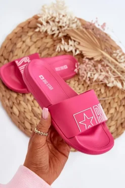 Chłopięce|Dziewczęce>Big Star Shoes Klapki Dziecięce BIG STAR NN374524 Fuksja