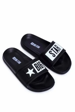 Sale Big Star Shoes Klapki Dziecięce Big Star Czarne DD374150 Czarny