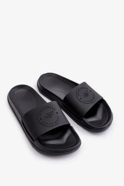 Best Klapki Dziecięce JMM00FFLIF016A-20S Czarne Dzieci Chłopięce|Dziewczęce