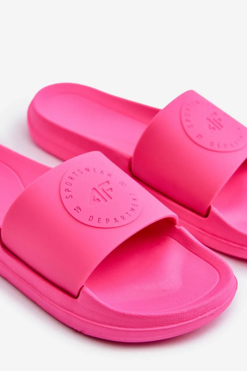 Discount 4F Klapki Dziecięce JMM00FFLIF016A-55S Fuksja Różowy