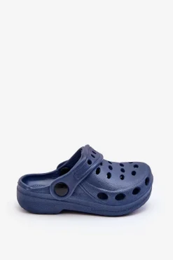Hot Boto Klapki Dziecięce Piankowe Kroksy Granatowe Lucas