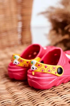 Online Klapki Dziecięce Piankowe Kroksy Różowe Jednorożec Lily Dzieci Dziewczęce