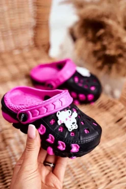 Best Klapki Dziecięce Piankowe Kroksy Czarne Miś Polarny Oddie Dzieci Dziewczęce