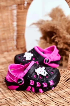 Best Klapki Dziecięce Piankowe Kroksy Czarne Miś Polarny Oddie Dzieci Dziewczęce