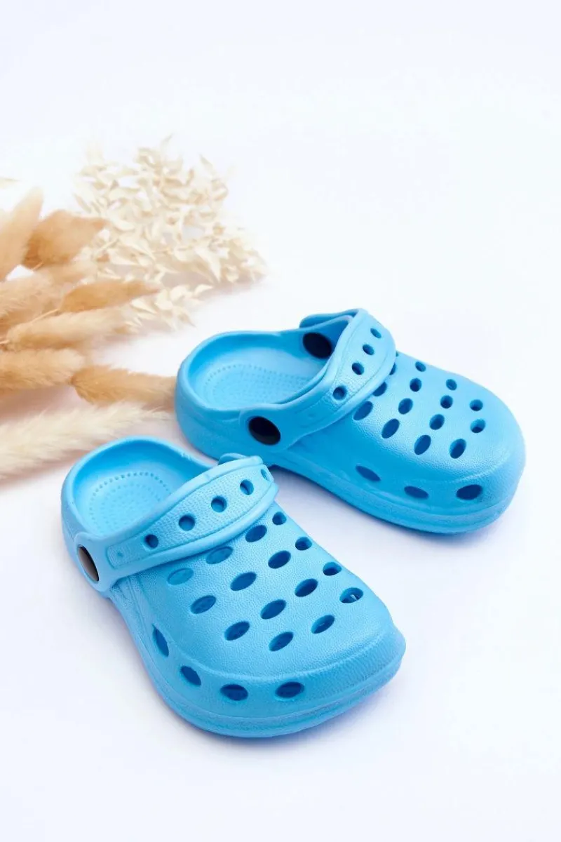 Sale Boto Klapki Dziecięce Piankowe Kroksy Jasnoniebieskie Lucas