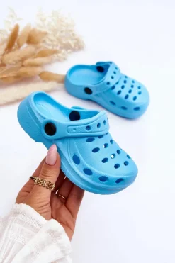 Sale Boto Klapki Dziecięce Piankowe Kroksy Jasnoniebieskie Lucas