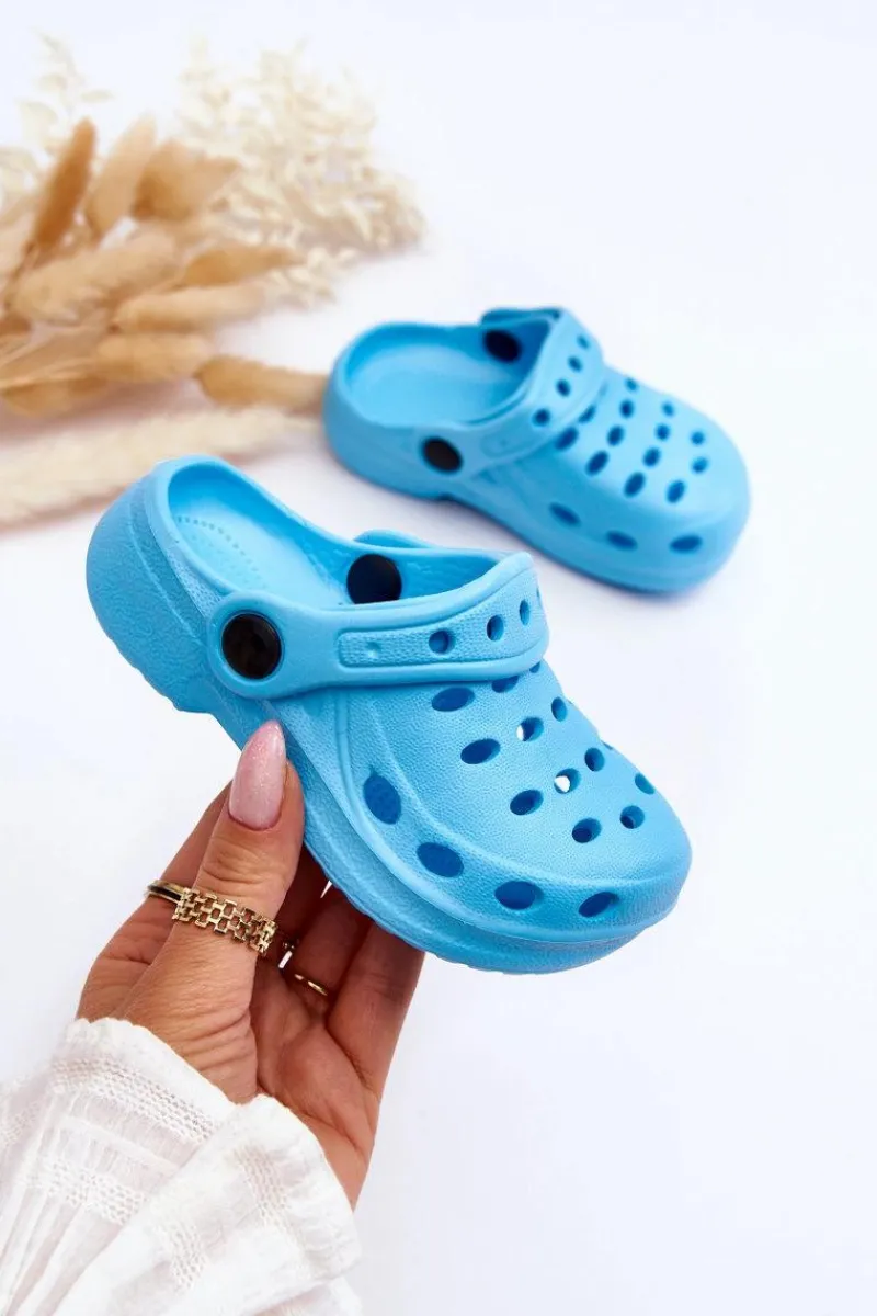 Sale Boto Klapki Dziecięce Piankowe Kroksy Jasnoniebieskie Lucas