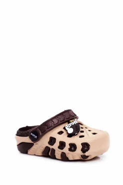 Chłopięce>Boto Klapki Dziecięce Piankowe Kroksy Brązowe Samolot Donald