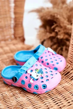 Discount Boto Klapki Dziecięce Piankowe Kroksy Różowe Królik Zoë