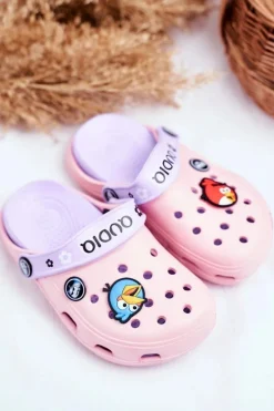 Best Klapki Dziecięce Piankowe Kroksy Różowe Ptaszki AngryBirds Dzieci Dziewczęce