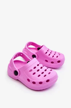 Hot Klapki Dziecięce Piankowe Kroksy Różowe Lucas Dzieci Chłopięce|Dziewczęce