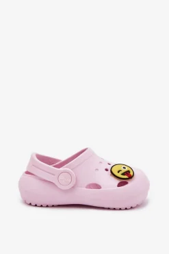 Online Klapki Dziecięce Piankowe Z Przypinką LEMIGOSE 880 Różowe Dzieci Chłopięce|Dziewczęce