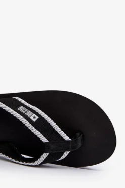 Best Big Star Shoes Klapki Japonki Męskie Big Star NN174621 Czarne