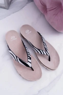 Klapki Sportowe|Klapki Korkowe></noscript>Boto Klapki Japonki Na Korku Lu Boo Zebra