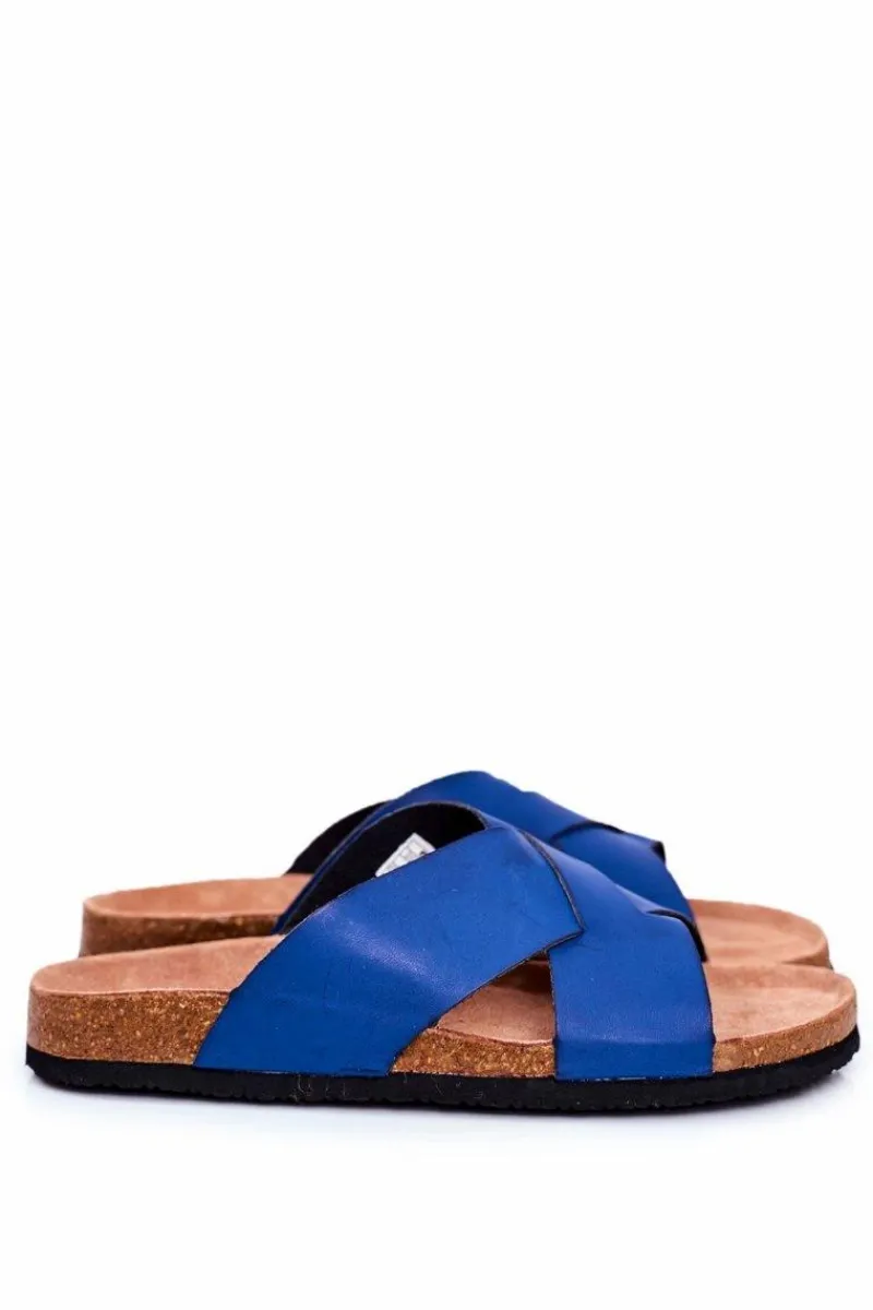 Clearance Klapki Męskie Big Star Granatowe DD174602 Męskie Klapki Męskie Big Star|Klapki Męskie Klasyczne