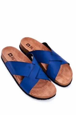 Clearance Klapki Męskie Big Star Granatowe DD174602 Męskie Klapki Męskie Big Star|Klapki Męskie Klasyczne