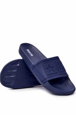 Best Klapki Męskie Big Star Gumowe Granatowe DD174688 Męskie Klapki Męskie Big Star|Klapki Męskie Klasyczne
