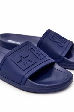 Best Klapki Męskie Big Star Gumowe Granatowe DD174688 Męskie Klapki Męskie Big Star|Klapki Męskie Klasyczne
