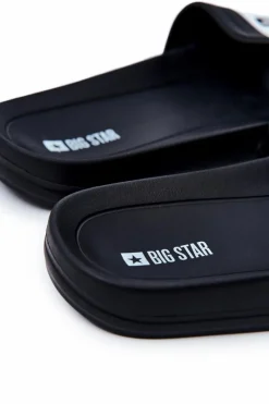 Outlet Klapki Męskie Big Star Gumowe Czarne DD174699 Męskie Klapki Męskie Big Star|Klapki Męskie Klasyczne