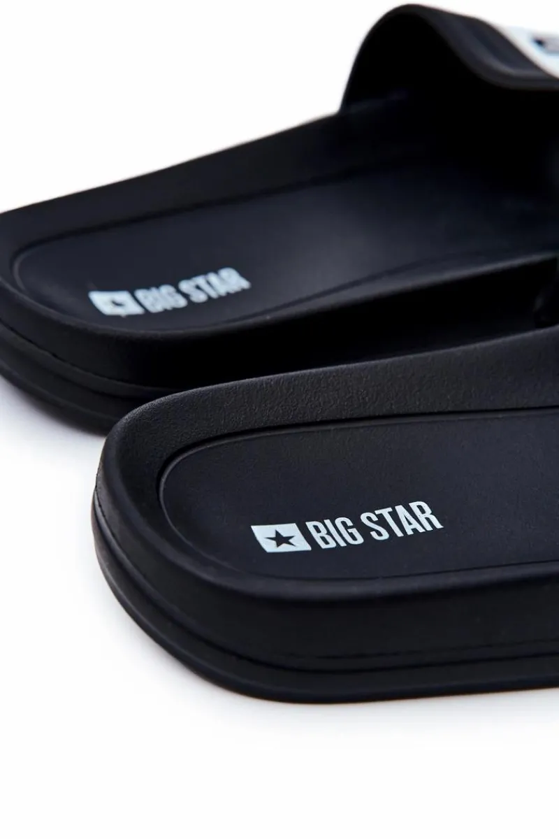 Outlet Klapki Męskie Big Star Gumowe Czarne DD174699 Męskie Klapki Męskie Big Star|Klapki Męskie Klasyczne