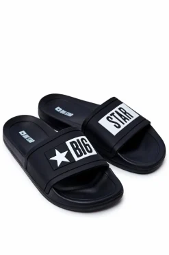 Outlet Klapki Męskie Big Star Gumowe Czarne DD174699 Męskie Klapki Męskie Big Star|Klapki Męskie Klasyczne