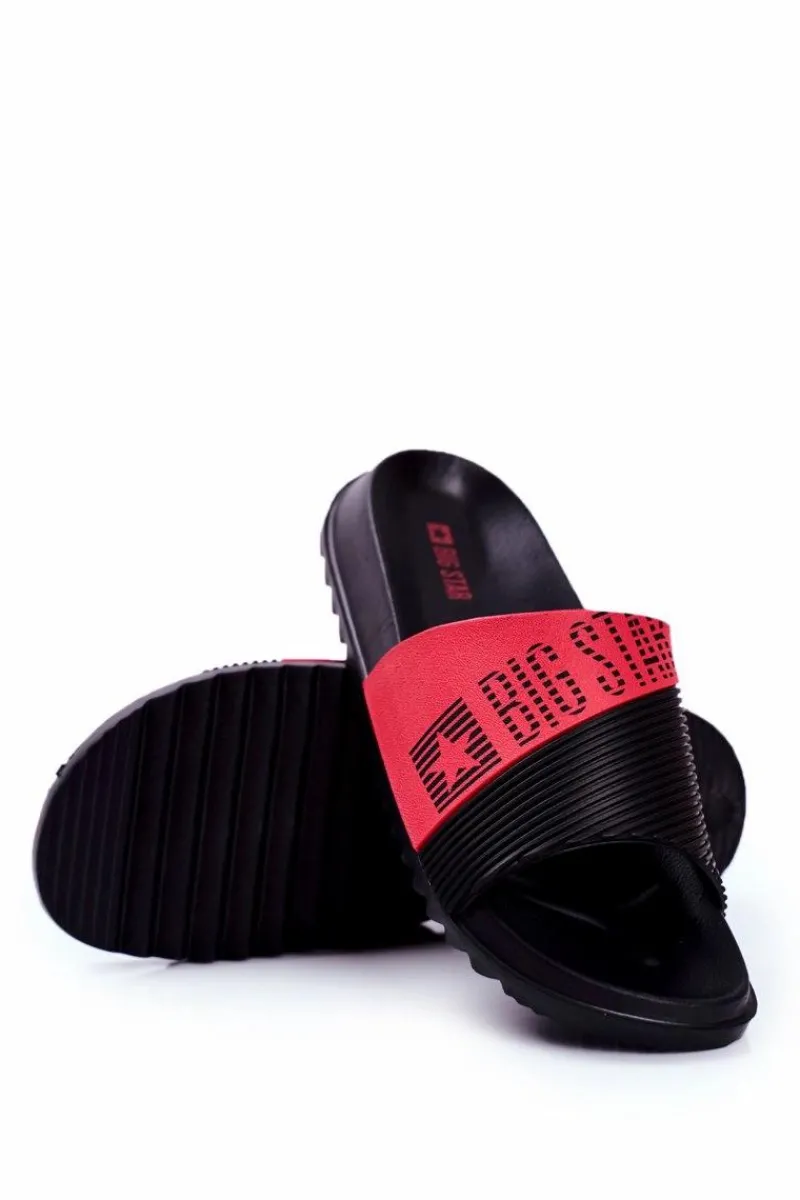 New Klapki Męskie Big Star Gumowe Czarne GG174913 Męskie Klapki Męskie Big Star|Klapki Męskie Klasyczne