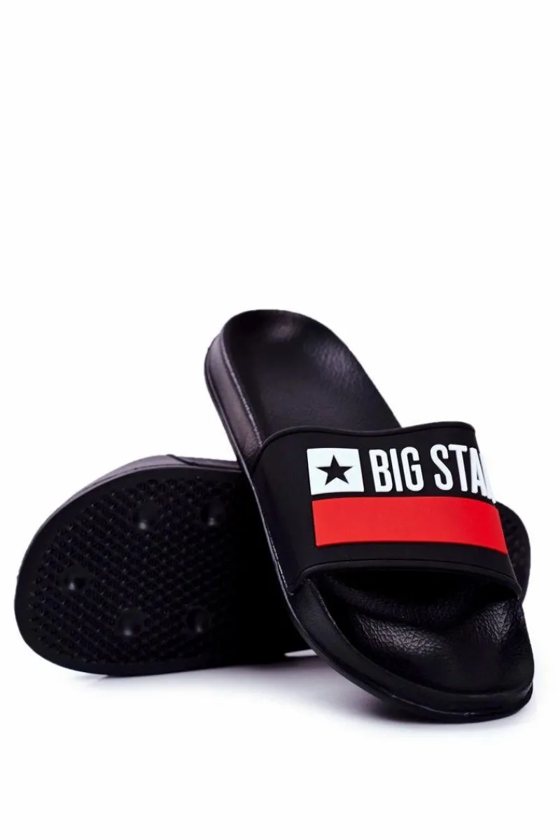 Klapki Męskie Big Star|Klapki Męskie Klasyczne>Big Star Shoes Klapki Męskie Big Star Klasyk Czarne GG174936