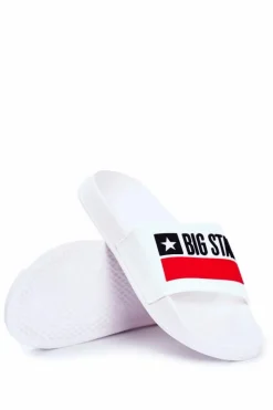 Clearance Klapki Męskie Big Star Klasyk Białe GG174938 Męskie Klapki Męskie Big Star|Klapki Męskie Klasyczne