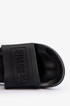 Big Star Shoes Klapki Męskie Big Star NN174649 Czarne Czarny