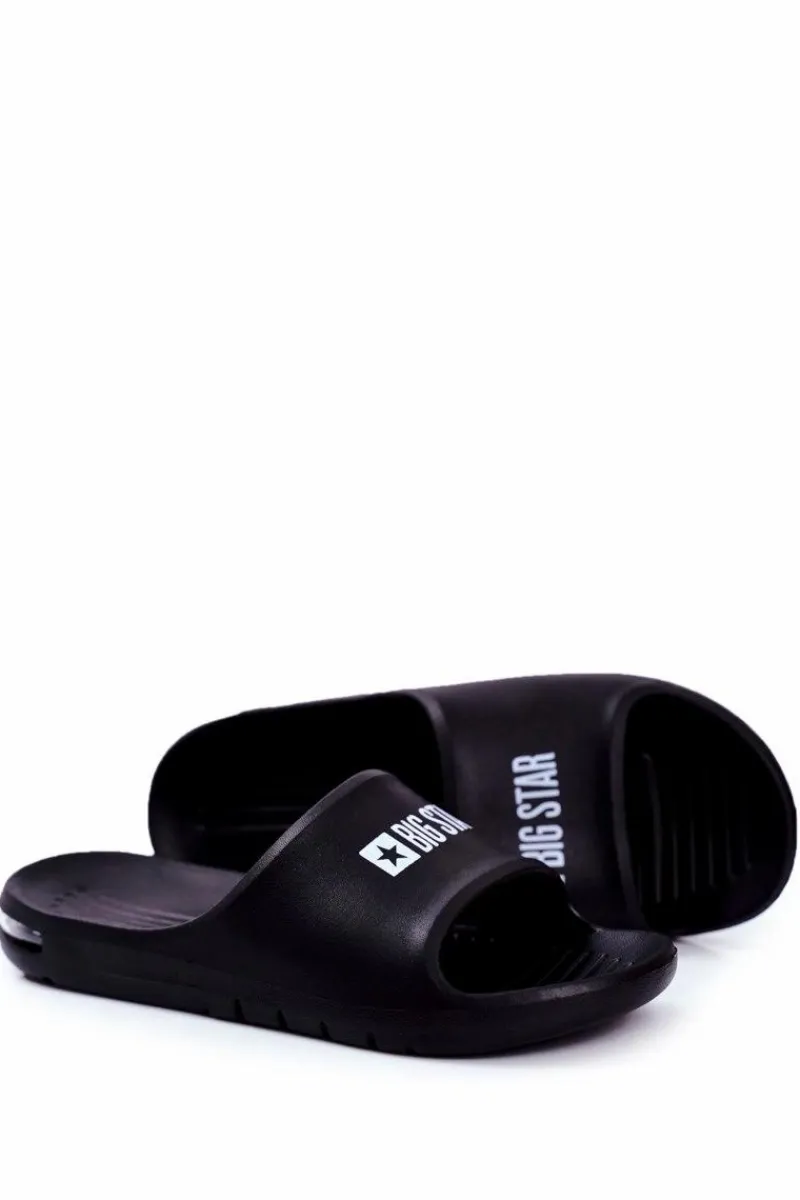 Klapki Męskie Big Star|Klapki Męskie Klasyczne>Big Star Shoes Klapki Męskie Big Star Powietrzne Czarne GG174917