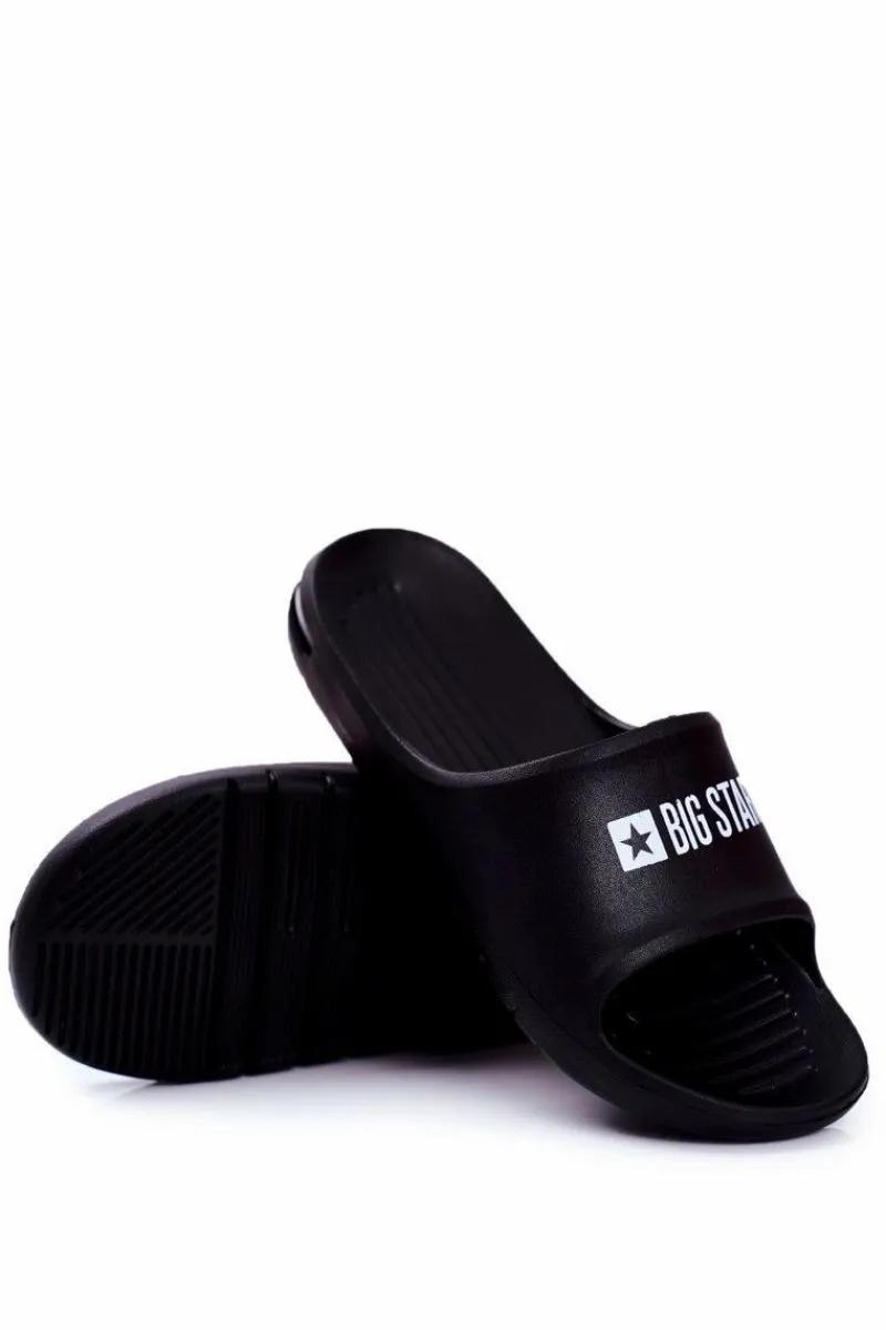 Klapki Męskie Big Star|Klapki Męskie Klasyczne>Big Star Shoes Klapki Męskie Big Star Powietrzne Czarne GG174917