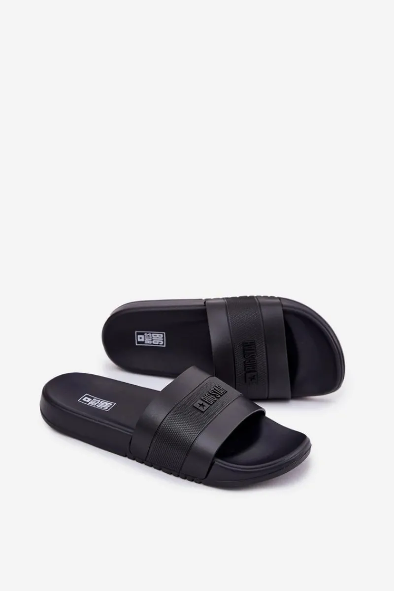 Klapki Męskie Big Star|Klapki Męskie Klasyczne>Big Star Shoes Klapki Męskie Big Star RR174A046 Czarne Czarny